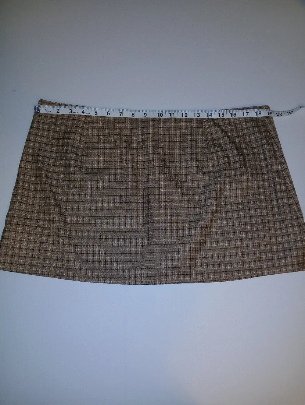Fits 14/16 NWOT Urban Outfitters Dariah Plaid Patch Pocket Mini Skort Brown